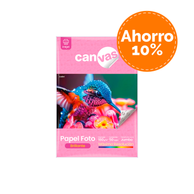 Papel Foto Brillante Jumbo Por 6 Paq.