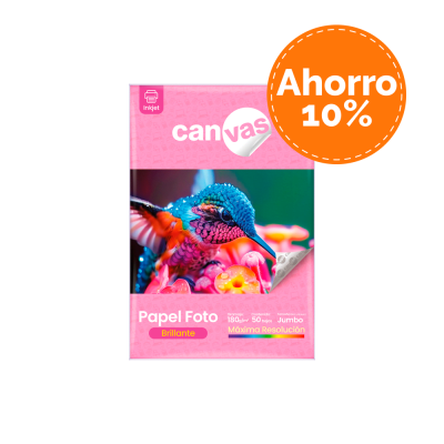 Papel Foto Brillante Jumbo Por 6 Paq.