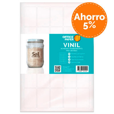 Etiqueta Transparente Precortado 05 Hojas A4 x6 Paquetes