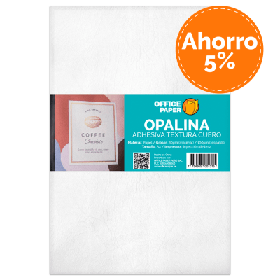 Opalina Adhesiva Cuero Por 6 Paq.