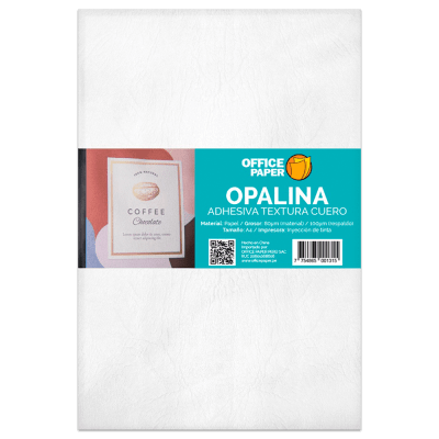 Opalina Adhesiva Cuero 05 Hojas A4