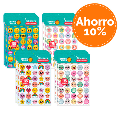 Stickers Motivadores Por 12 Paq.