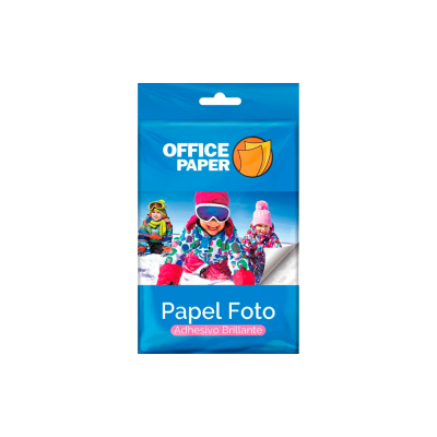 Papel Foto Adhesivo Brillante 25 Hojas Jumbo