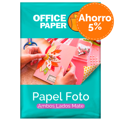 Papel Foto Ambos Lados Mate Por 6 Paq.