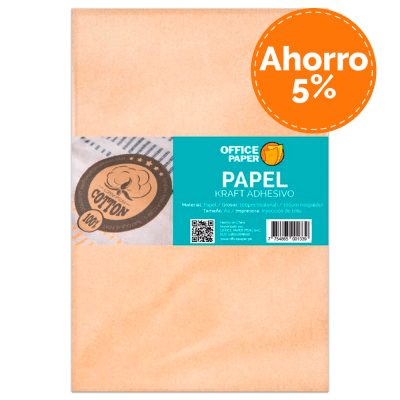 Papel Kraft Adhesivo Por 6 Paq.