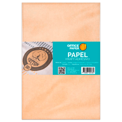 Papel Kraft Adhesivo 05 Hojas A4