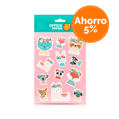 Stickers Animalitos Por 6 Paq.