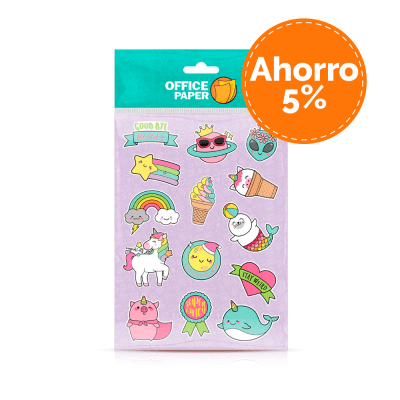 Stickers Kawaii I Por 6 Paq.