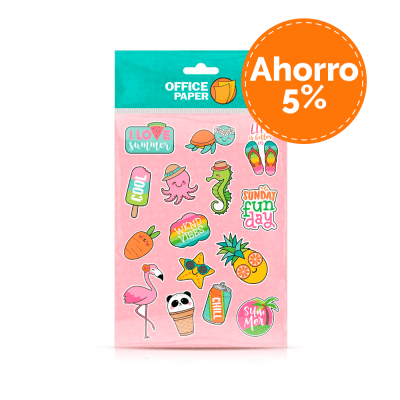 Stickers Kawaii 2 Por 6 Paq.