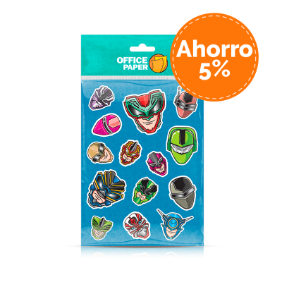 Stickers Superhéroes Por 6 Paq.