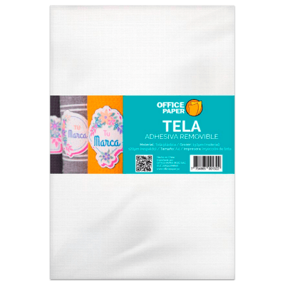 Etiqueta Tela Removible 05 Hojas A4