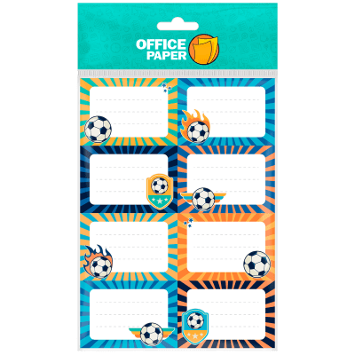 Etiquetas Escolares Niños Fútbol