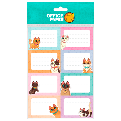 Etiquetas Escolares Niñas Gatitos