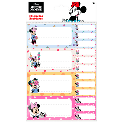 Etiquetas Escolares Minnie Mouse