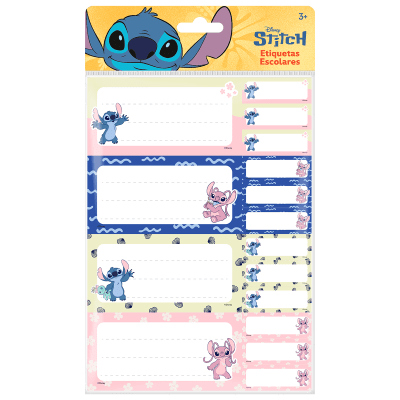 Etiquetas Escolares Stitch & Angel1