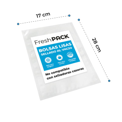 Pack 100 Bolsas Vacío Lisas 70 Micras 17x28 cm1