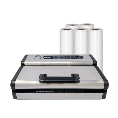 Pack Selladora Vacío Succión DS134 + 5 Rollos 22 cm x 5m