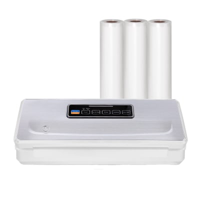 Selladora Vacío Inalámbrica SV200 + 3 Rollos 28 cm x 5m