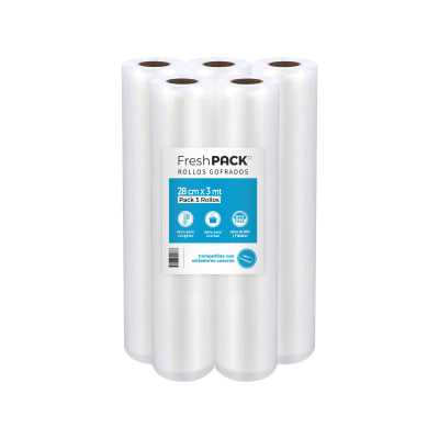 Pack 5 Rollos Gofrados 28 cm x 3 m