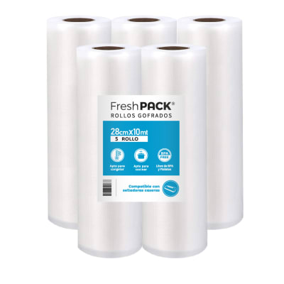 PACK 5 ROLLOS GOFRADOS 28 CM X 10 MTS