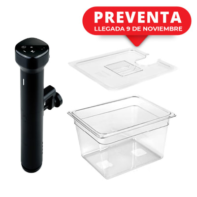 PACK SOUS VIDE SV15 BLACK + CONTENEDOR CON TAPA 11 LITROS1