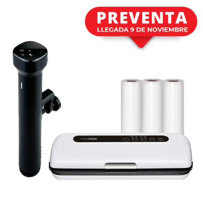 PACK SOUS VIDE SV15 BLACK + SV100 + 3 ROLLOS 22 CM X 5 MT1