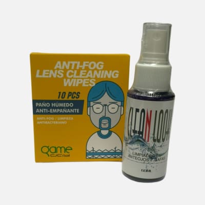 Kit liquido limpieza + antiempañante