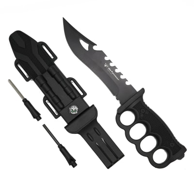 CUCHILLO DEFENSOR + PEDERNAL + PITO1