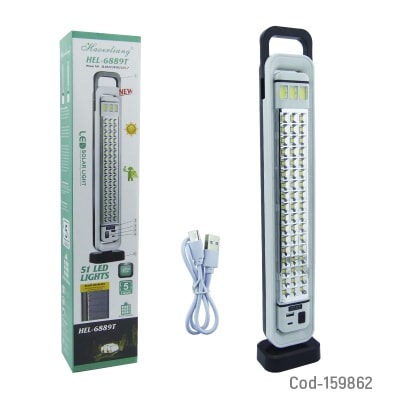 Lampara Solar De 51 LED Mas 3 LED COB Duo1
