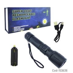 LINTERNA LED TACTICA C/ZOOM - CAJA CARTON