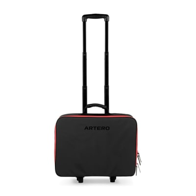 Maleta Pandora con ruedas negra-roja