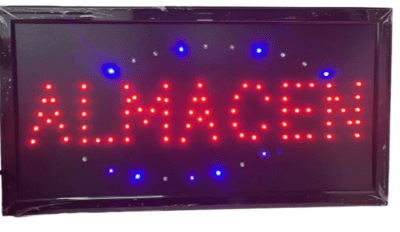 LETRERO LED 25 x 48 ALMACEN1