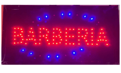 LETRERO LED 25 x 48 BARBERIA