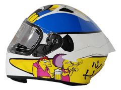 SKU883 CASCO MOTO CERRADO DISEÑO LOS SIMPSON