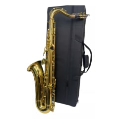 Saxofón Genérico Tenor Dorado De Latón.