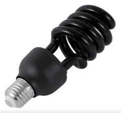 AMPOLLETA LED LUZ NEGRA ESPIRAL 36 W