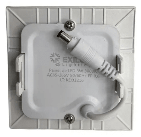 FOCO INTERIOR EMBUTIDO CUADRADO 3W2