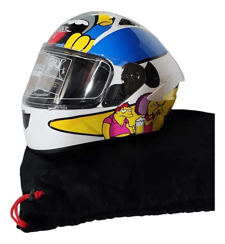 SKU883 CASCO MOTO CERRADO DISEÑO LOS SIMPSON2