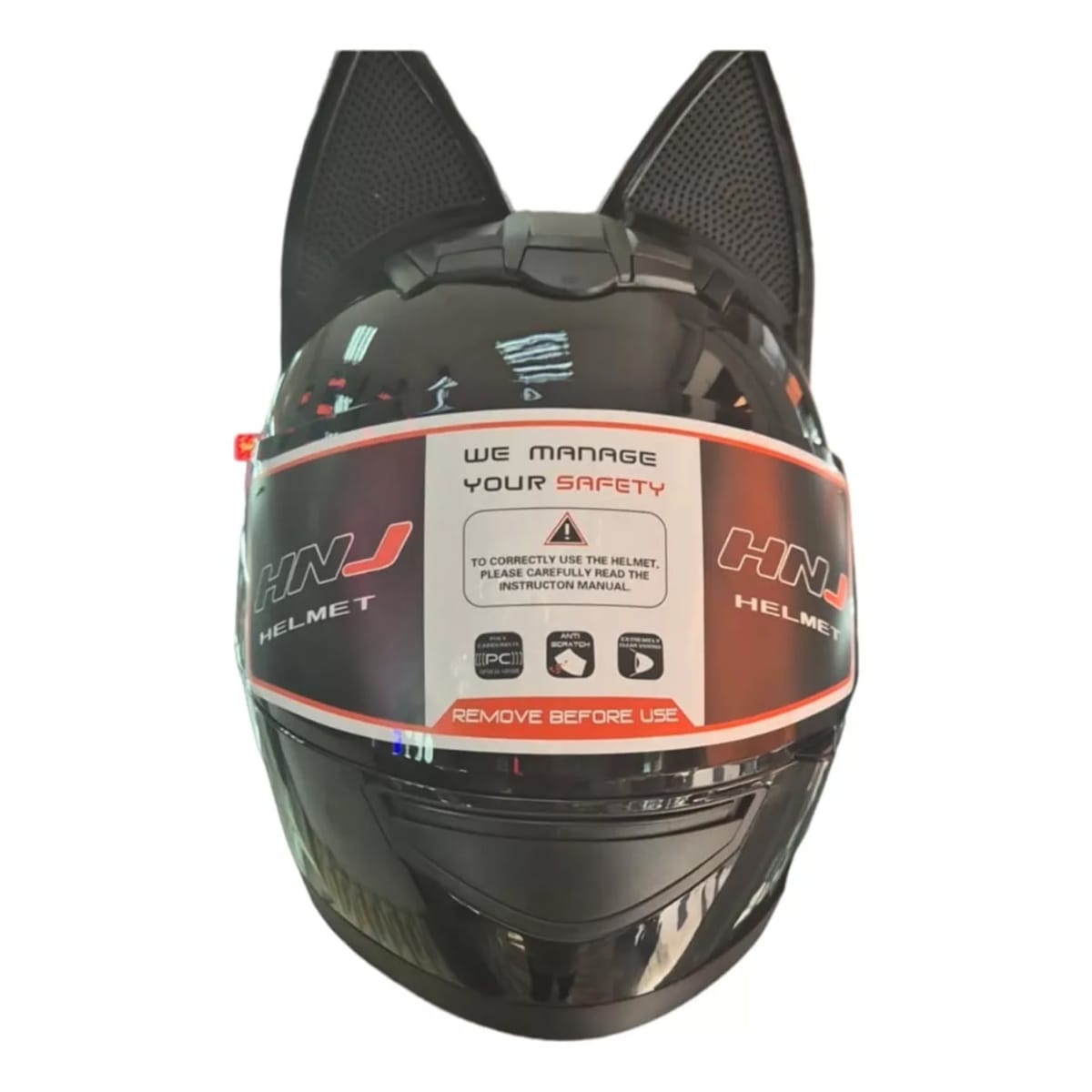 Casco De Moto Con Orejas2
