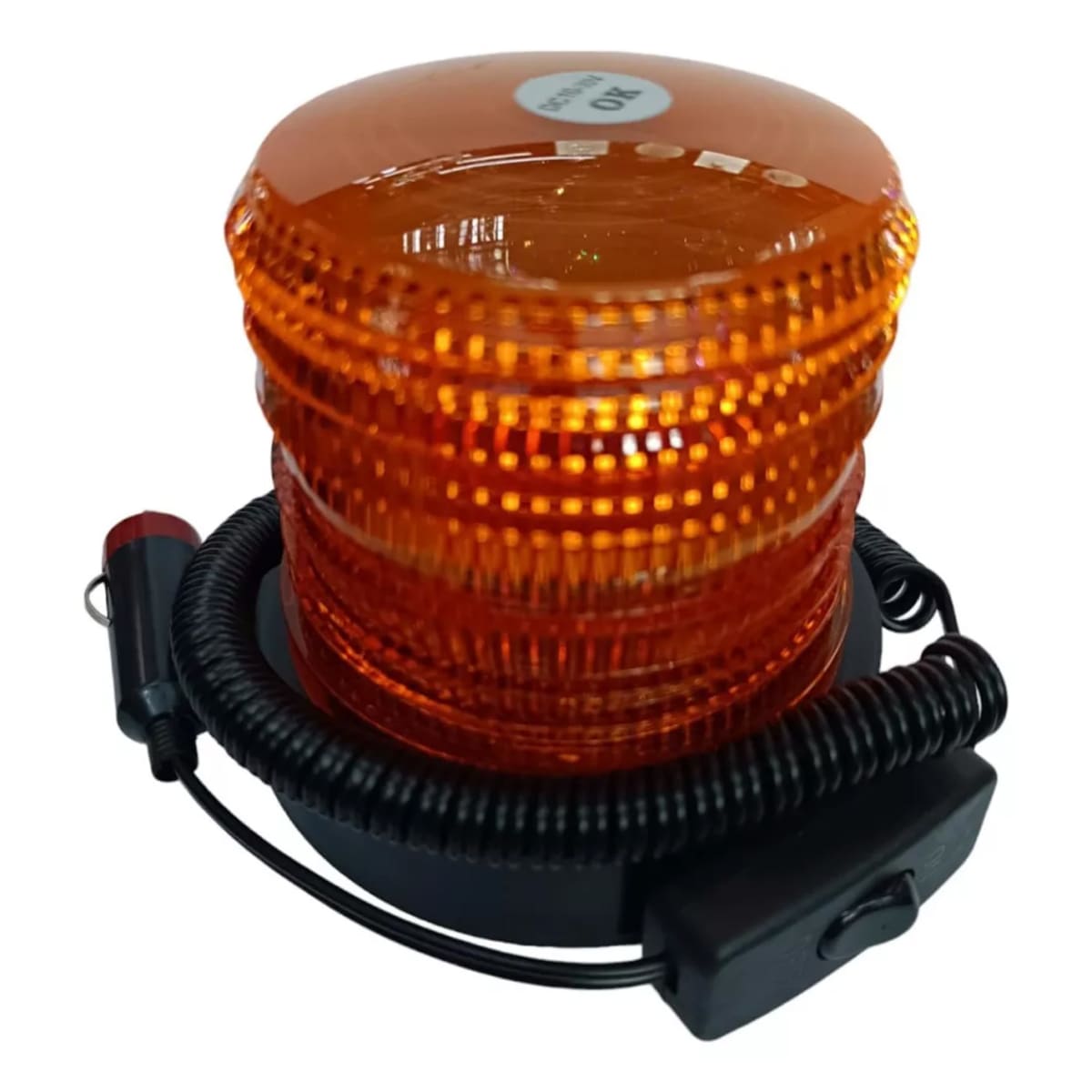 Baliza Led Ambar 10-30v Con Interruptor E Iman 0