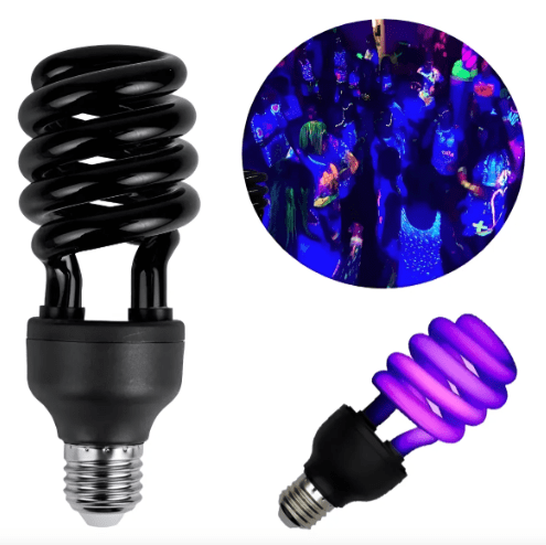 AMPOLLETA LED LUZ NEGRA ESPIRAL 36 W2