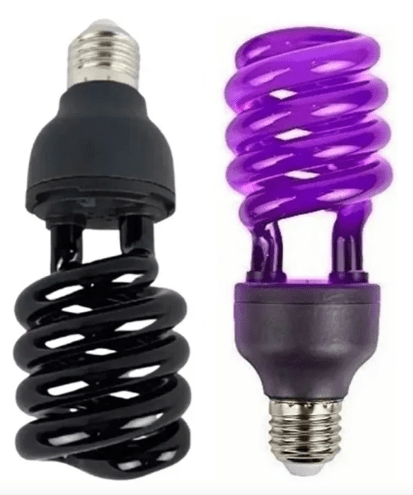 AMPOLLETA LED LUZ NEGRA ESPIRAL 36 W4