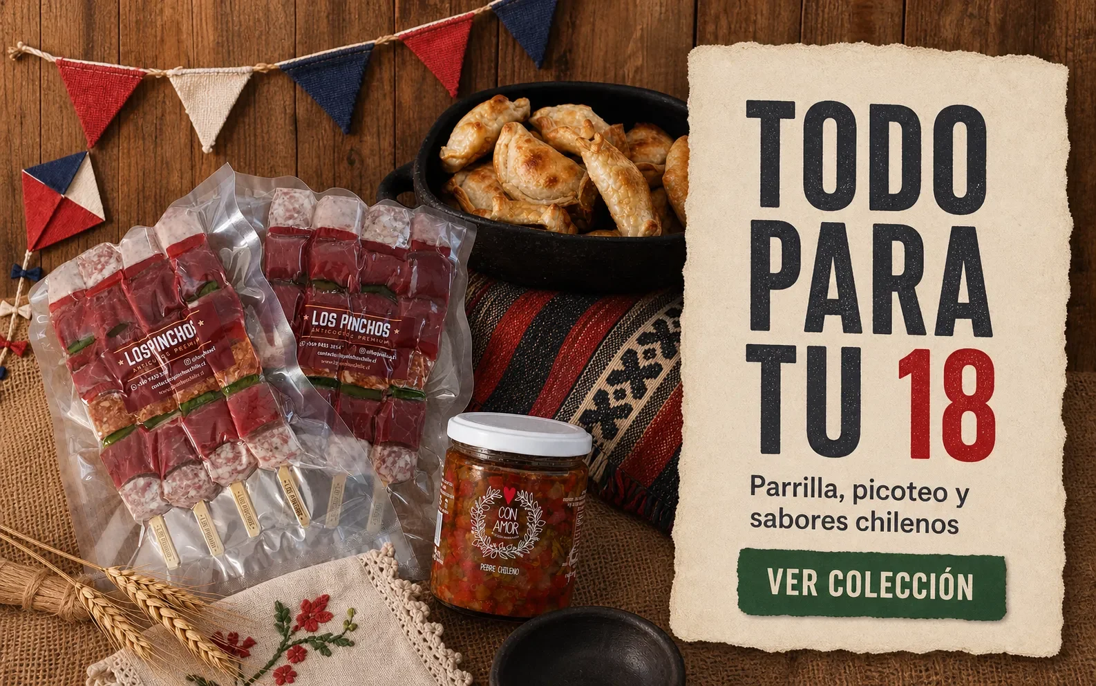 Todo para tu 18: parrilla, picoteo y sabores chilenos