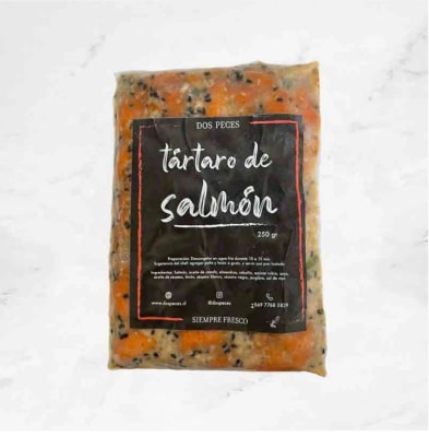 Tártaro de Salmón 250 grs Dos Peces1