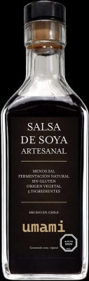 Salsa de Soya artesanal, sin gluten.  250 ml Umami