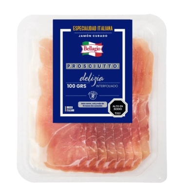 Prosciutto Delizia. 100 grs, Bellagio