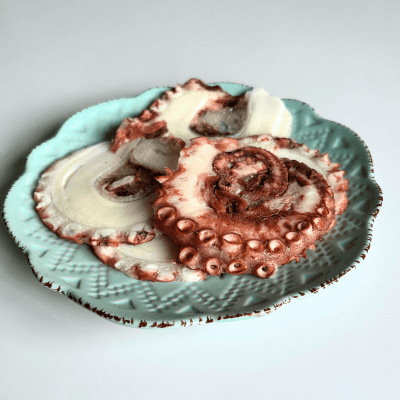 Slice de Pulpo 100 g – Mi Caleta (Paellas, tiraditos, pulpo olivo etc)