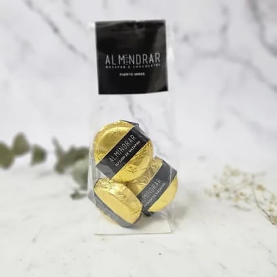 Bolsita 5 alfajores de mazapán de nuez