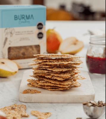 Burma Crackers, sin gluten, 140 grs