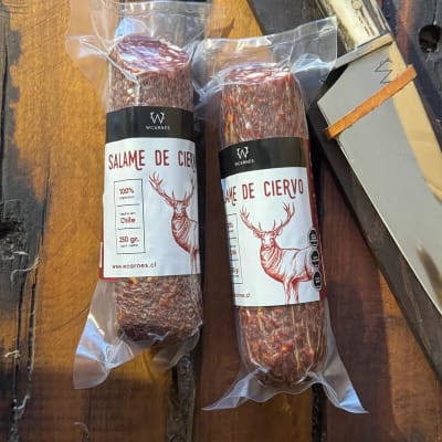 Salame entero de Ciervo - Cacciatore, 220 grs W Carnes